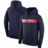 Men's New England Patriots Nike Sideline Team Performance Pullover Hoodie Navy,baseball caps,new era cap wholesale,wholesale hats
